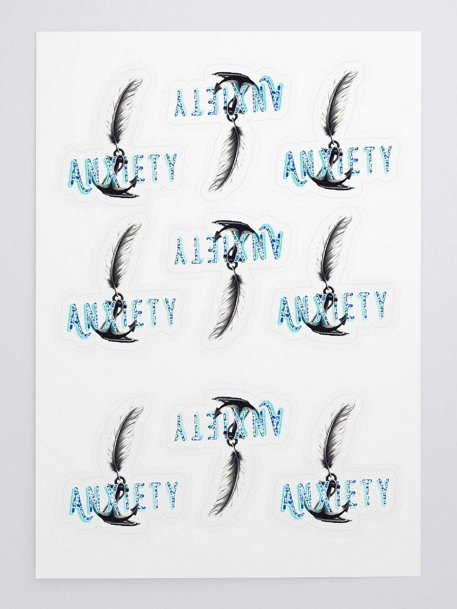 Anxiety Kiss Cut Sticker Sheet product image (3)