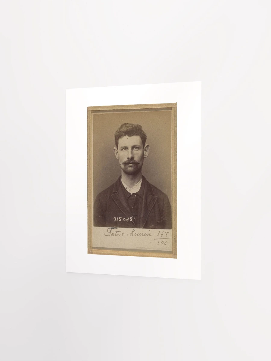 Julien Fétis Mugshot By Alphonse Bertillon (1894) - Print product image (2)