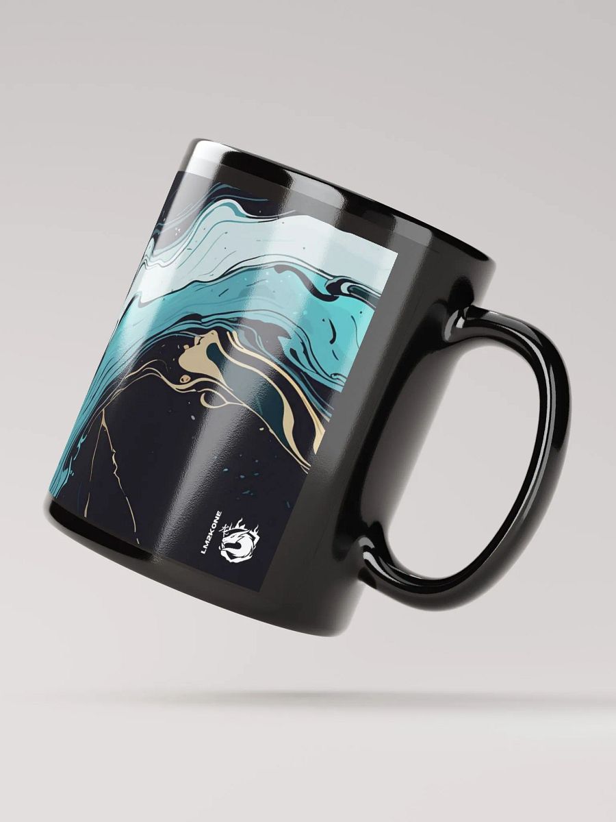 Marbled Swirls Black Marble Mug product image (4)