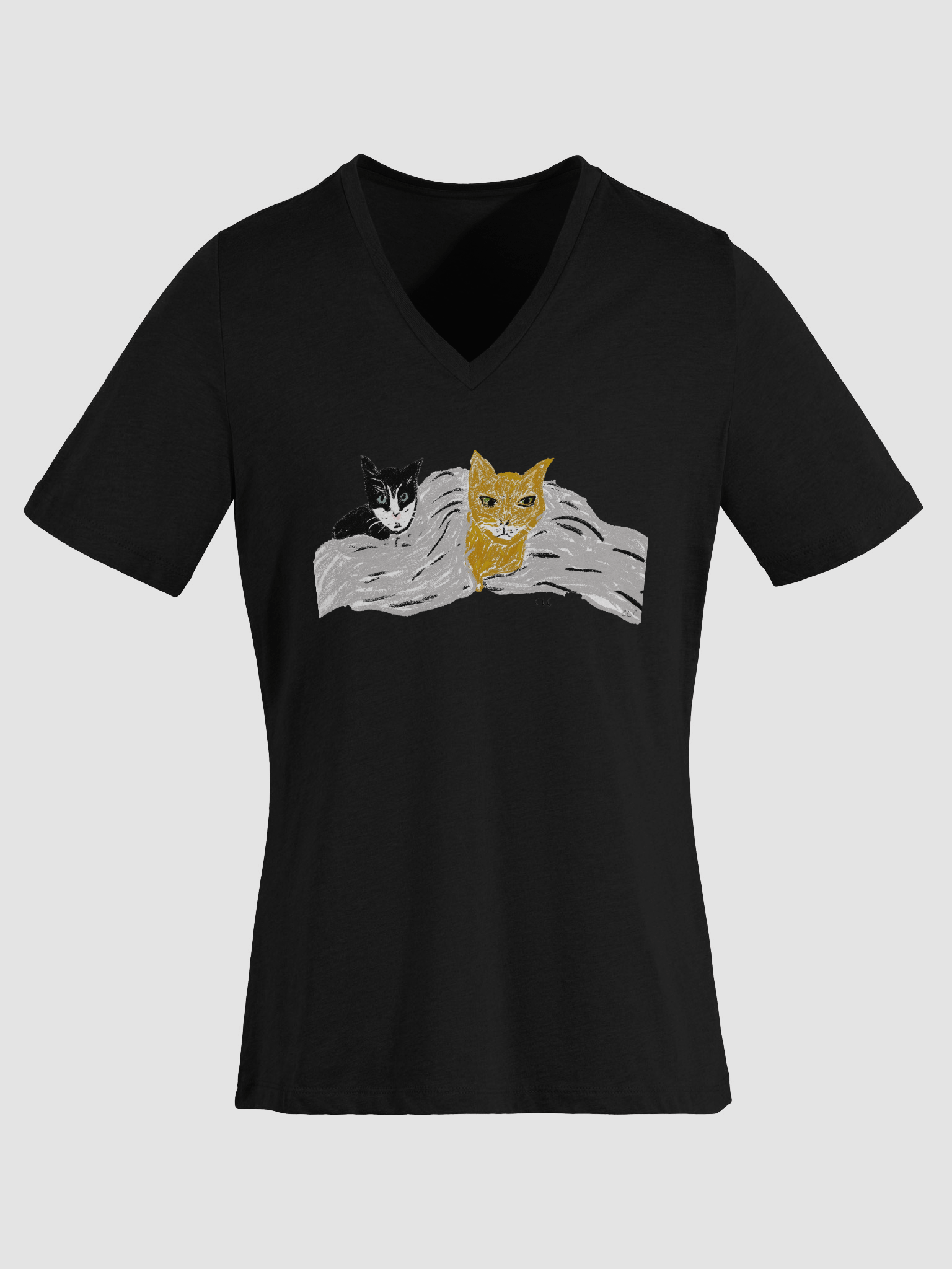 The Kitties Relaxed V-Neck Tee product image (13)