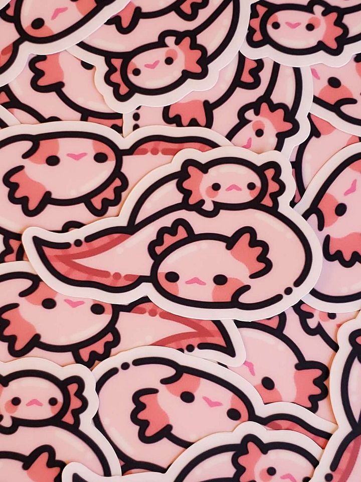 Axolotl Love Sticker product image (2)