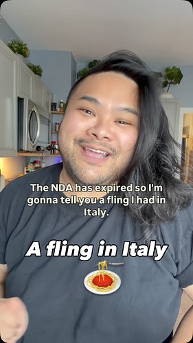 Have you ever had a vacation fling?

The NDA finally ran out, so let me spill my little Italy fling. Gather round, diva.

Fir...