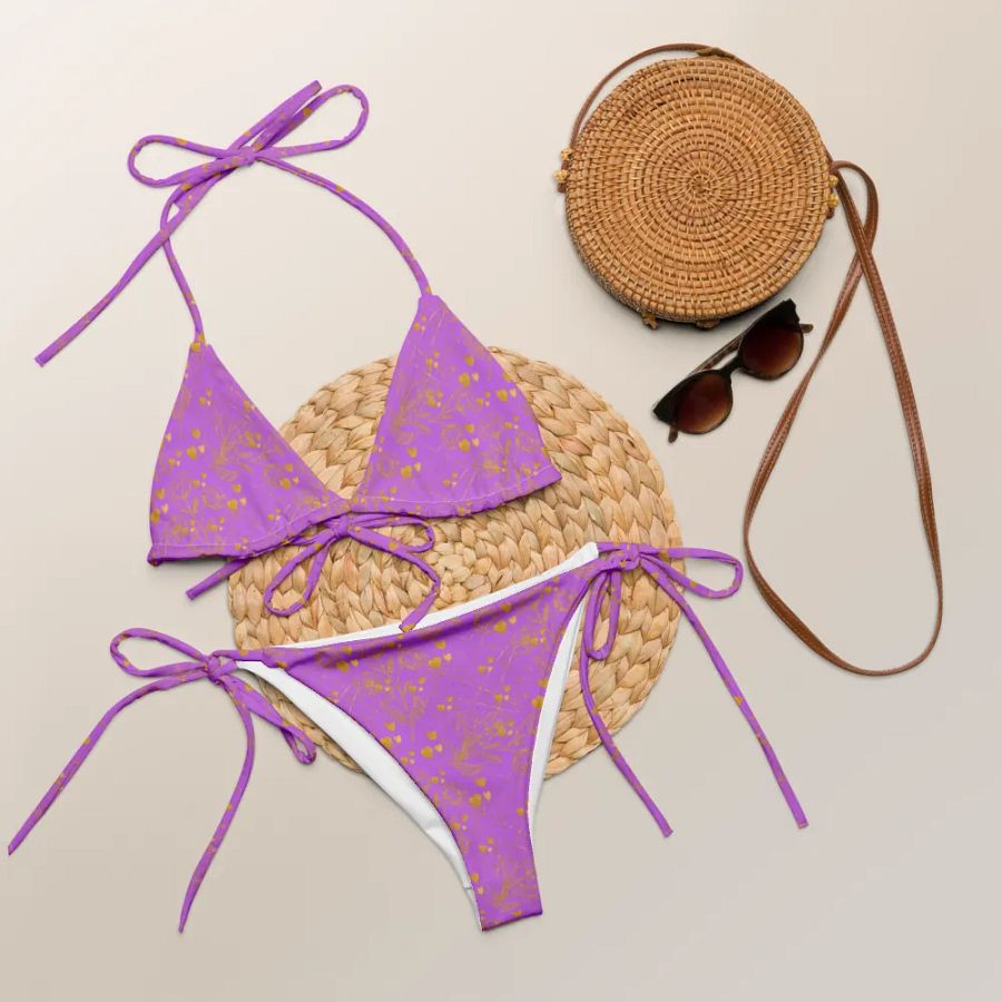 Golden Garden Recycled String Bikini product image (6)