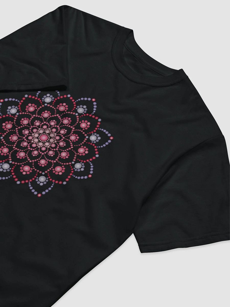 Purple and Pink Dot Mandala Unisex Organic T-Shirt product image (5)