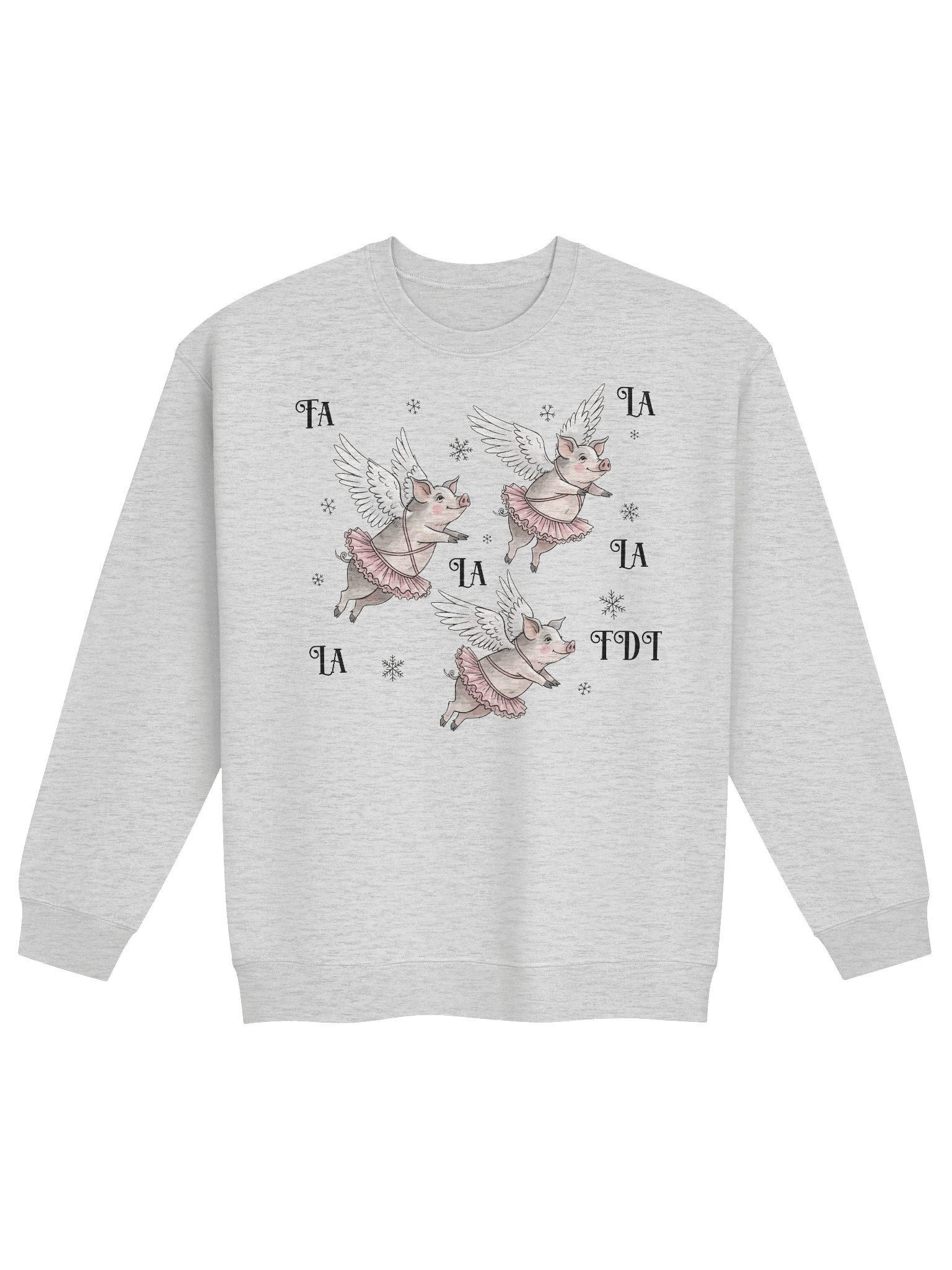 Anti Trump Christmas Holiday Flying Pig Quiet Piggy Weirdcore Sweatshirt product image (4)