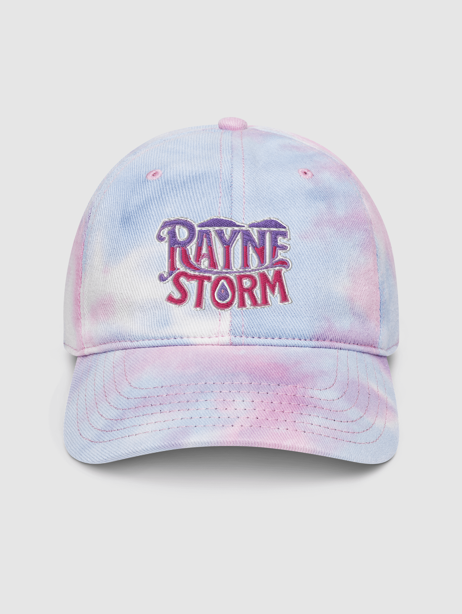 [Rayne Storm] Pink Script Tie Dye Cap product image (1)