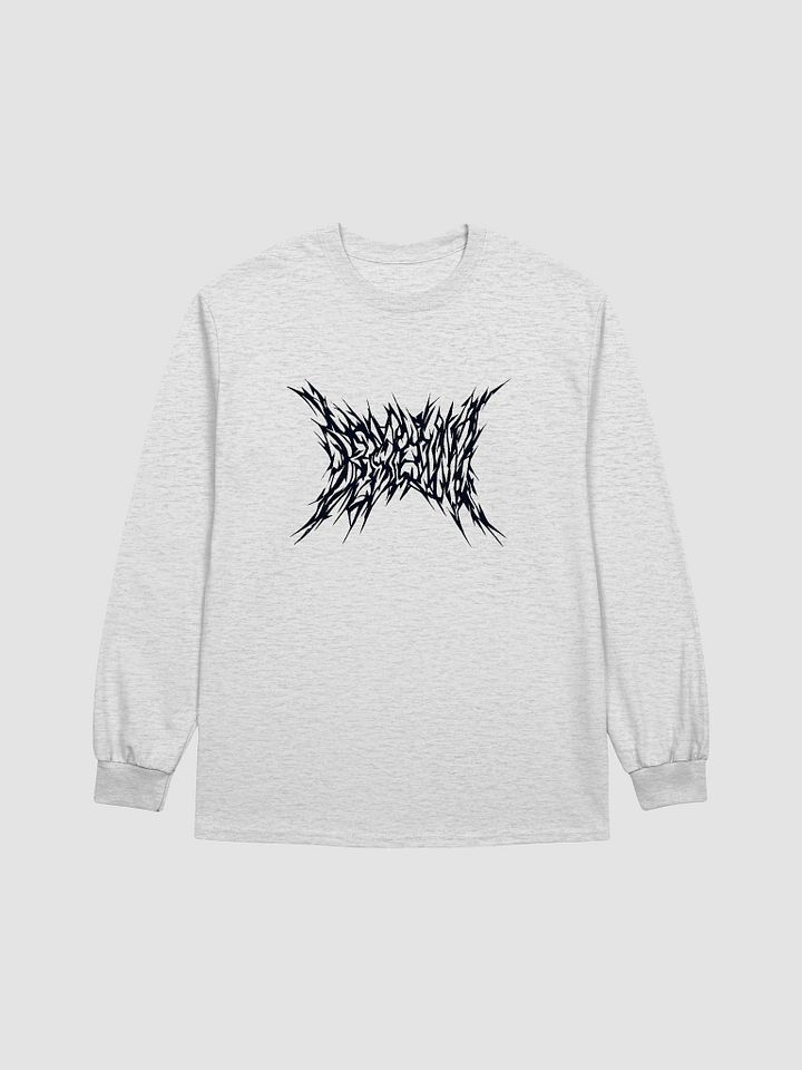 Death Metal Logo Long Sleeve Tee (Black Text) product image (1)