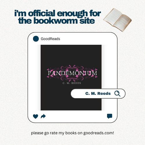 Already have a GoodReads account? Great! Please go to goodreads.com/justwritingplz to rate my books and/or leave a review! 😊📚