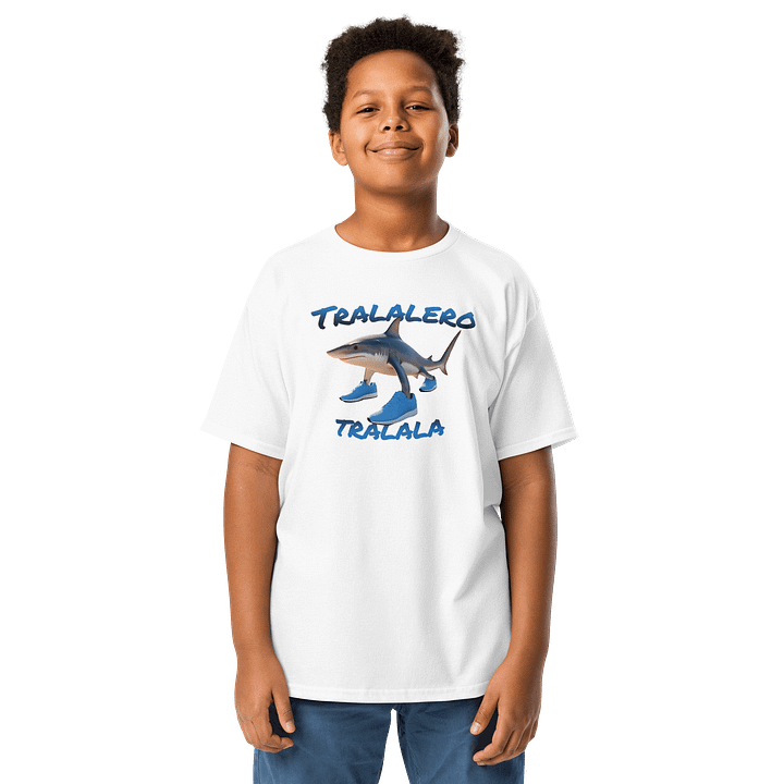 Tralalero Tralala blue modern design Youth Tee product image (25)
