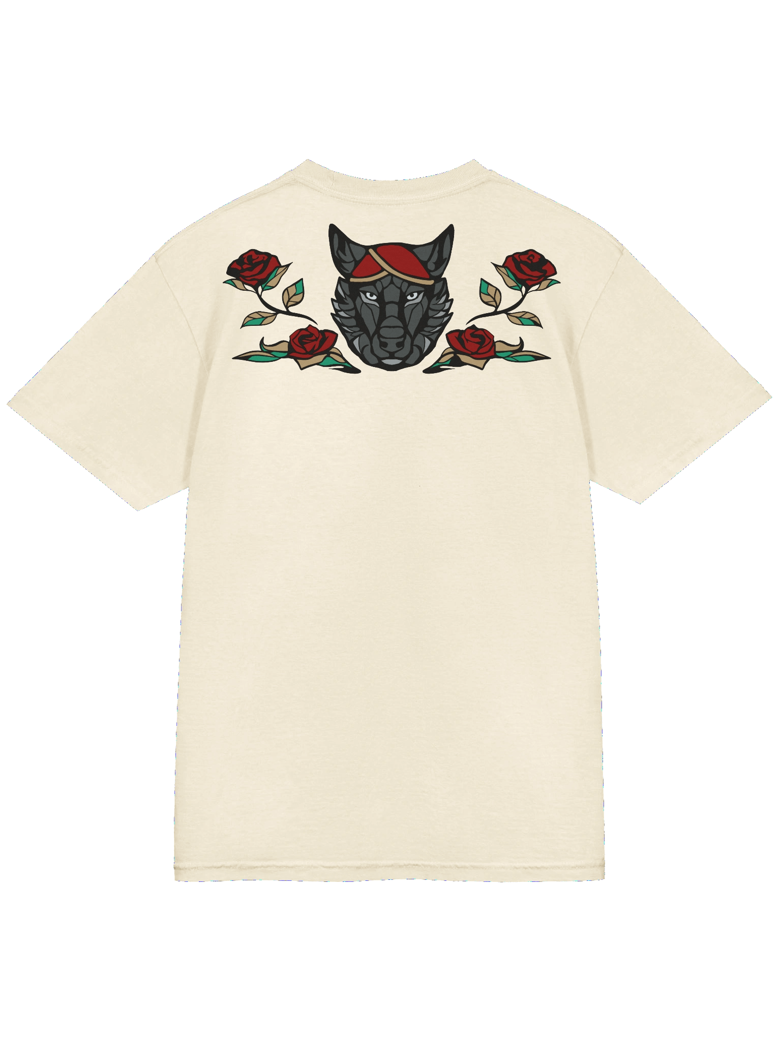T-Shirt with back print - Wolf & Roses product image (6)