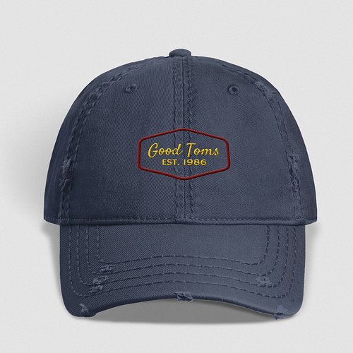 Distressed Dad Cap @ goodtoms.com
~ Another throwback to the 80s here with the NEW Distressed Dad Cap. This low profile, pre-...