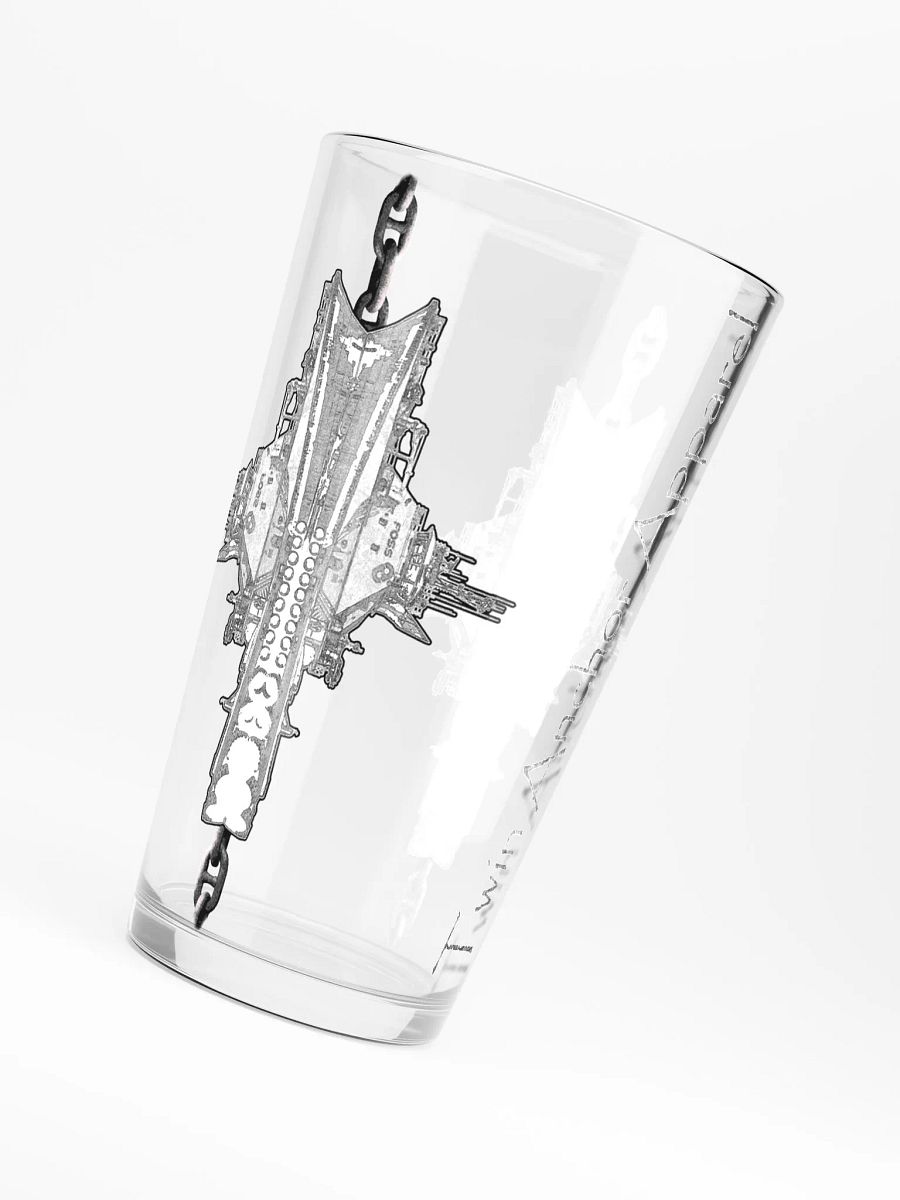 Foss double tug Sketch 16oz Pint Glass product image (4)