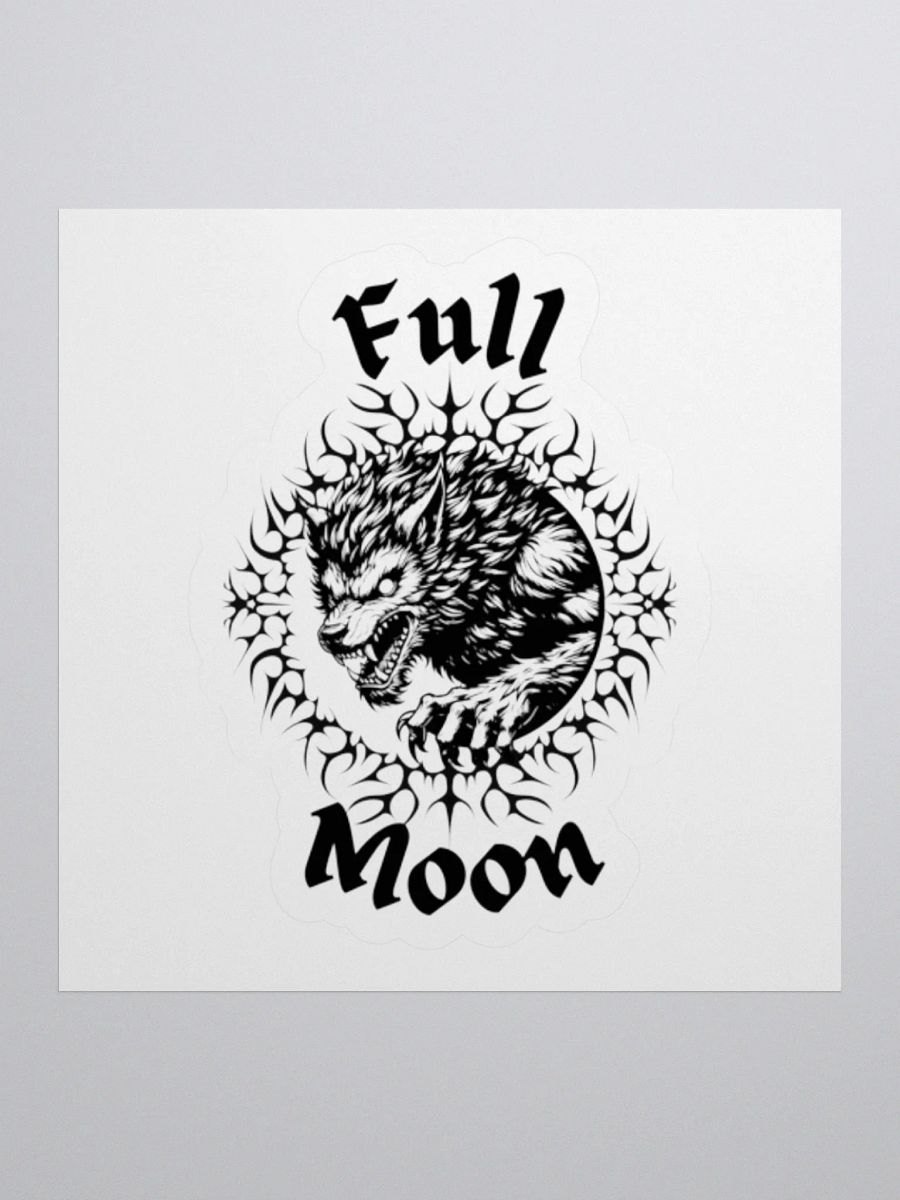 Full Moon Wolf Kiss Cut Stickers product image (4)