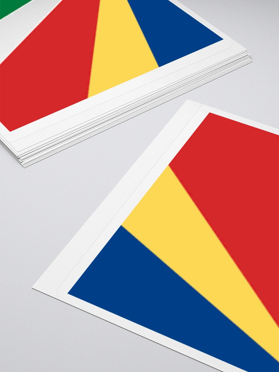 Seychelles Flag Sticker - Durable Vinyl for Indoor Use - Multiple Sizes Available product image (11)