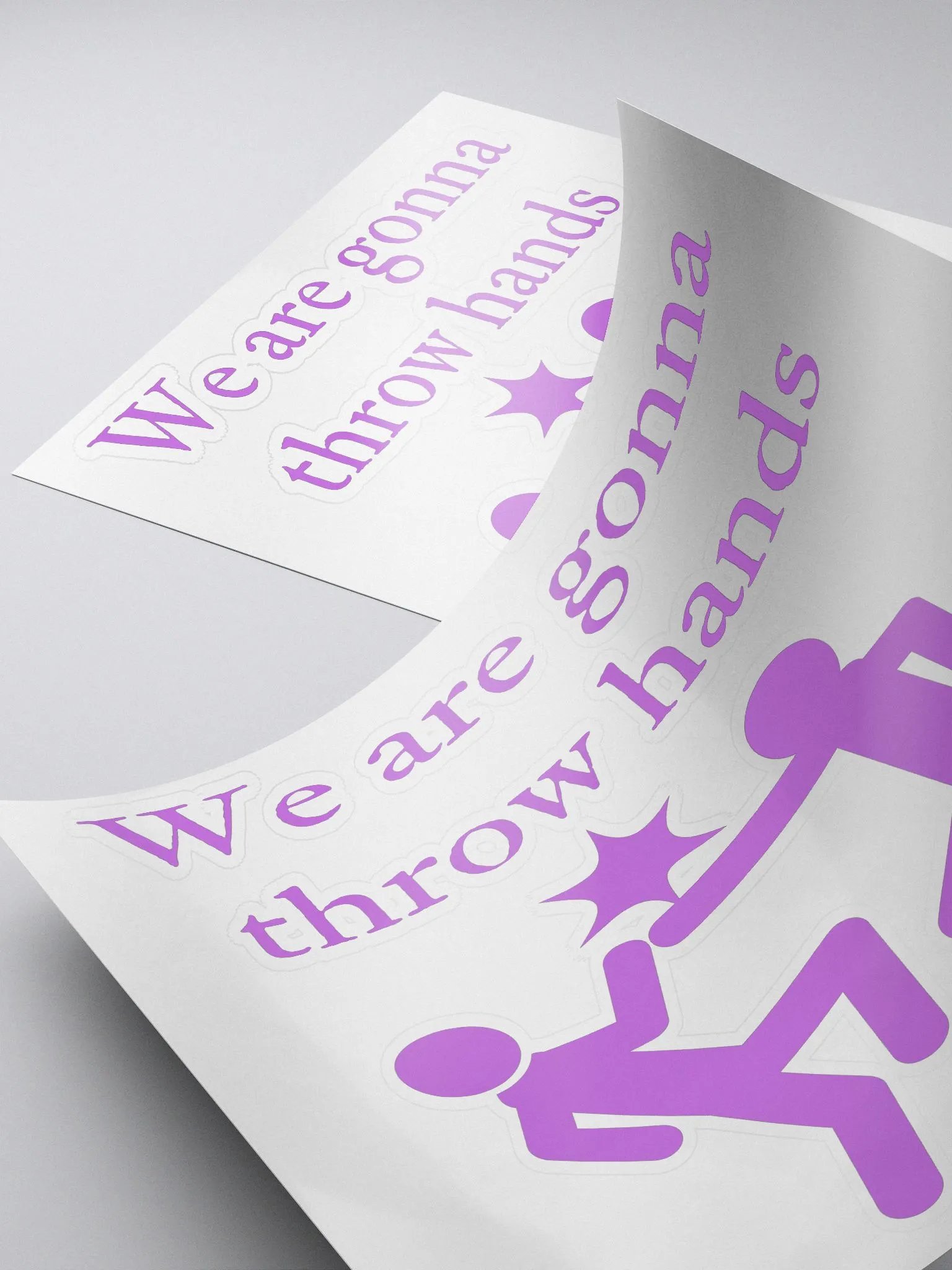 We are gonna throw hands sticker product image (4)