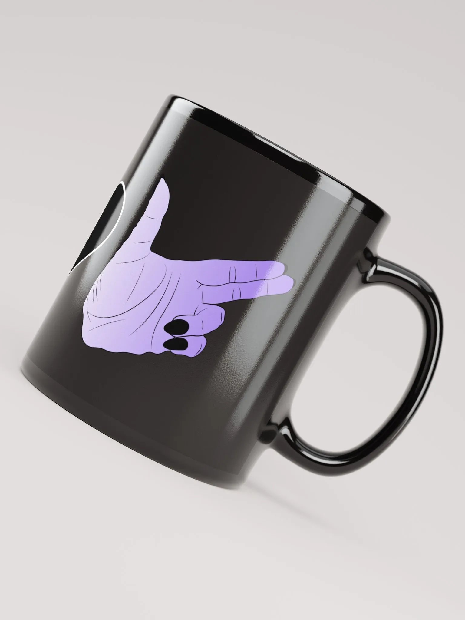 Finger Guns (enby flag) Mug product image (7)