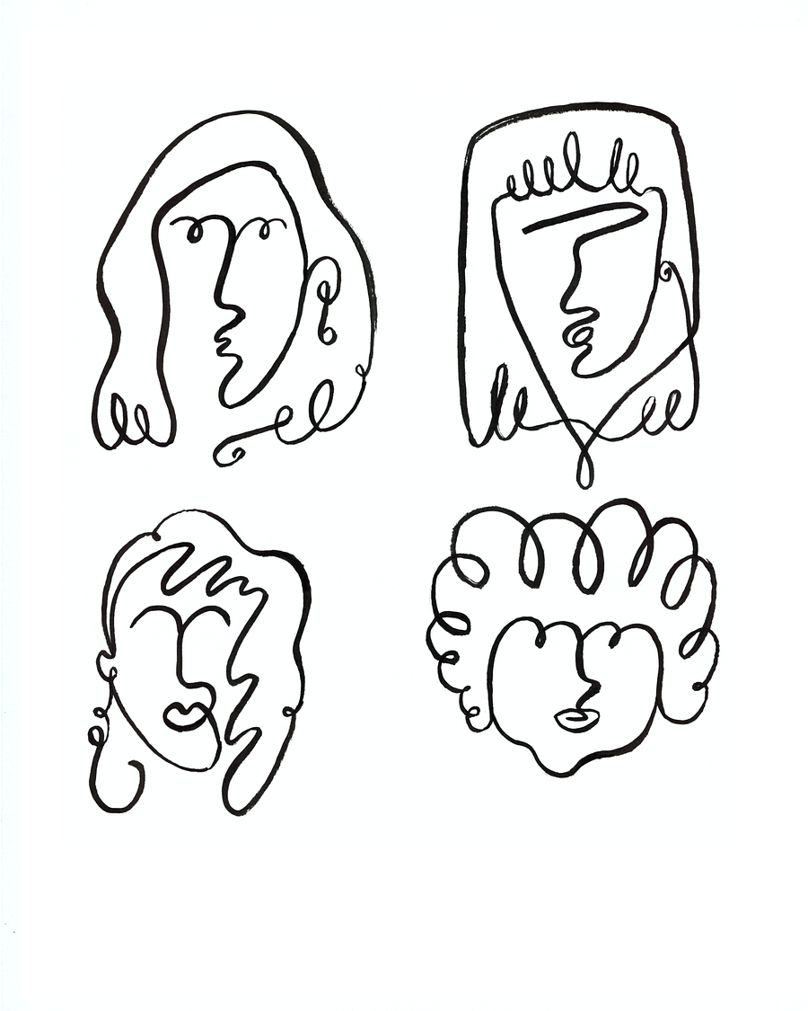 Line Girls - Giclée Fine Art Print product image (2)