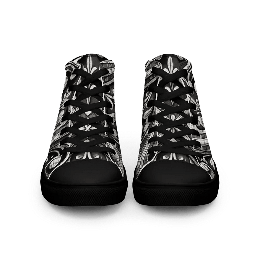 Floral X High Top Canvas Shoes product image (4)