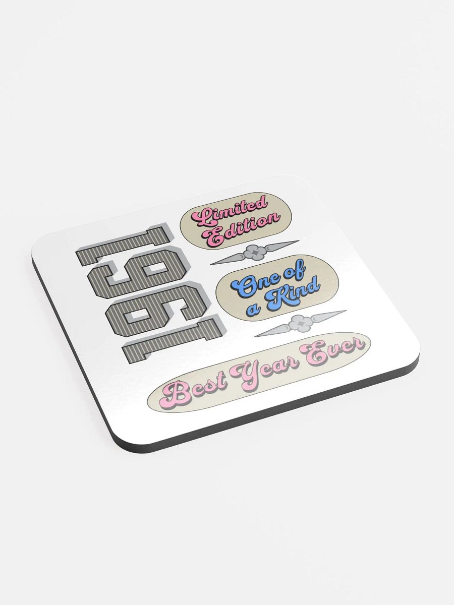 Best Year Ever 1961 Limited Edition Glossed Cork Coaster product image (2)