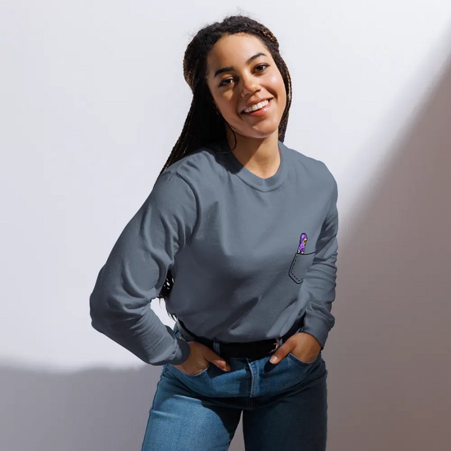 8-Bit Tweedle Pocket Long Sleeve Shirt product image (4)