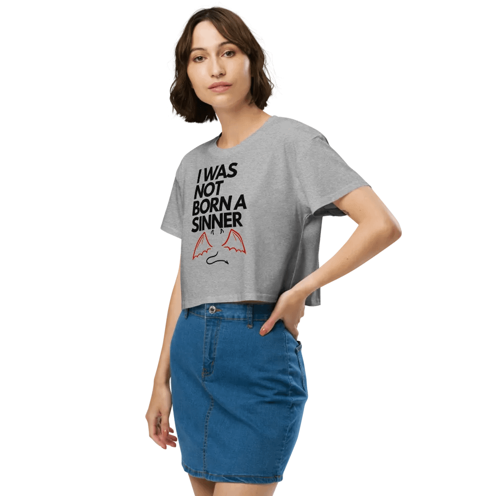 I Was Not Born a Sinner Crop Top product image (50)