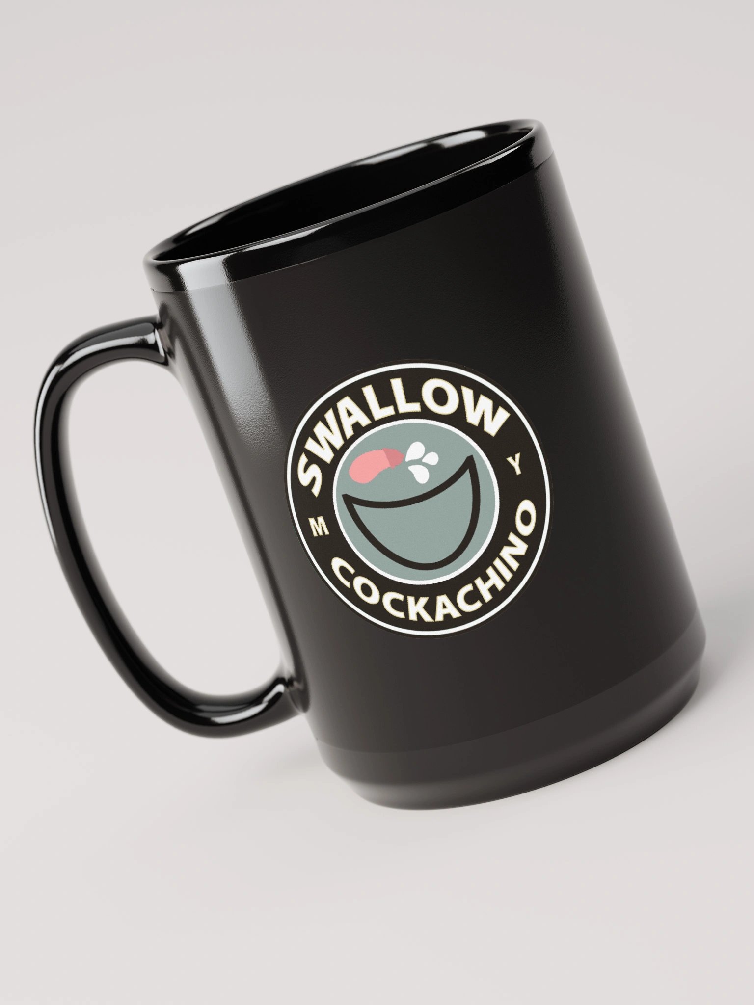 Swallow My Cockachino Mug (black) product image (3)