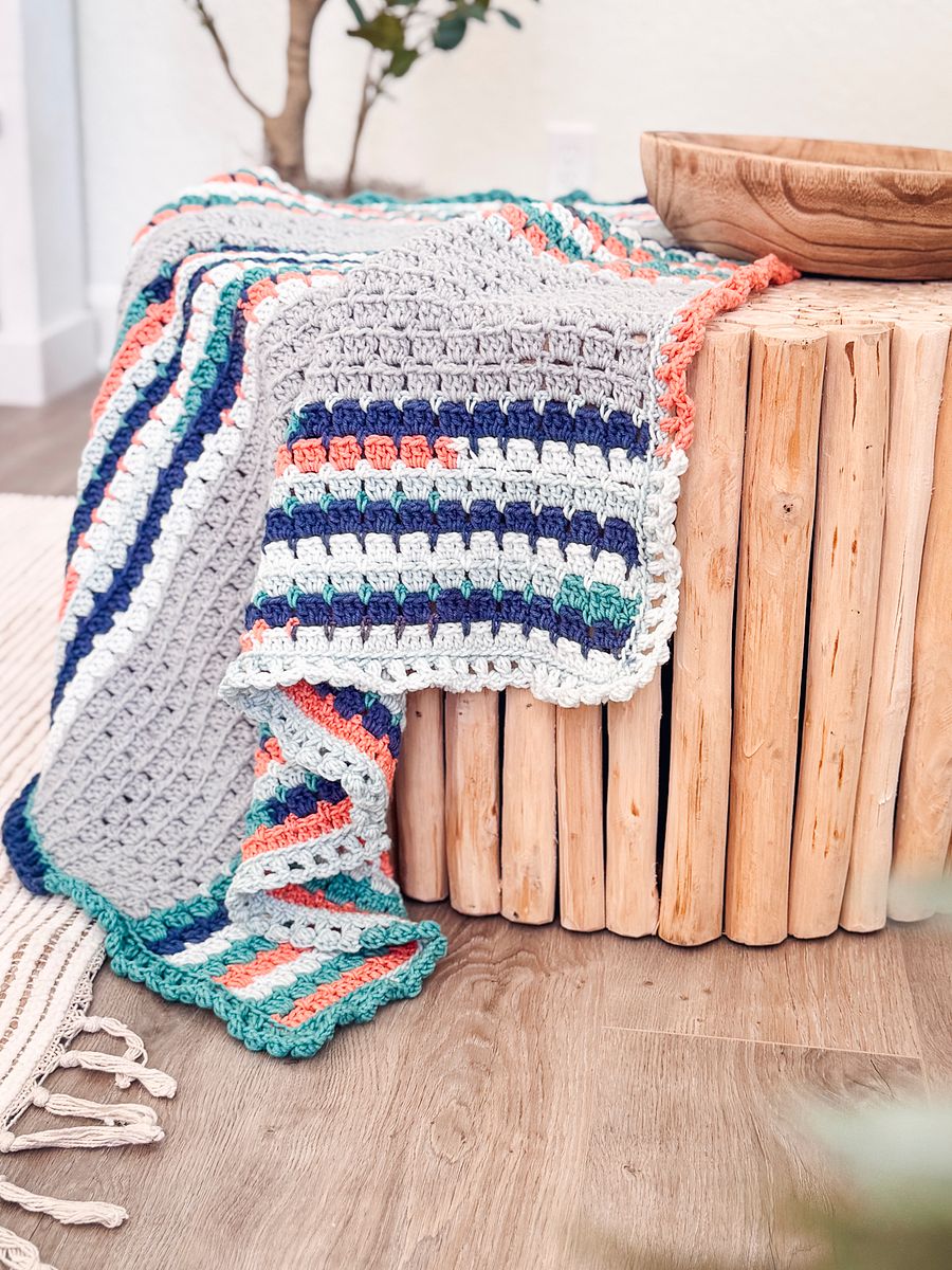 Block Stitch Crochet Blanket Pattern product image (6)