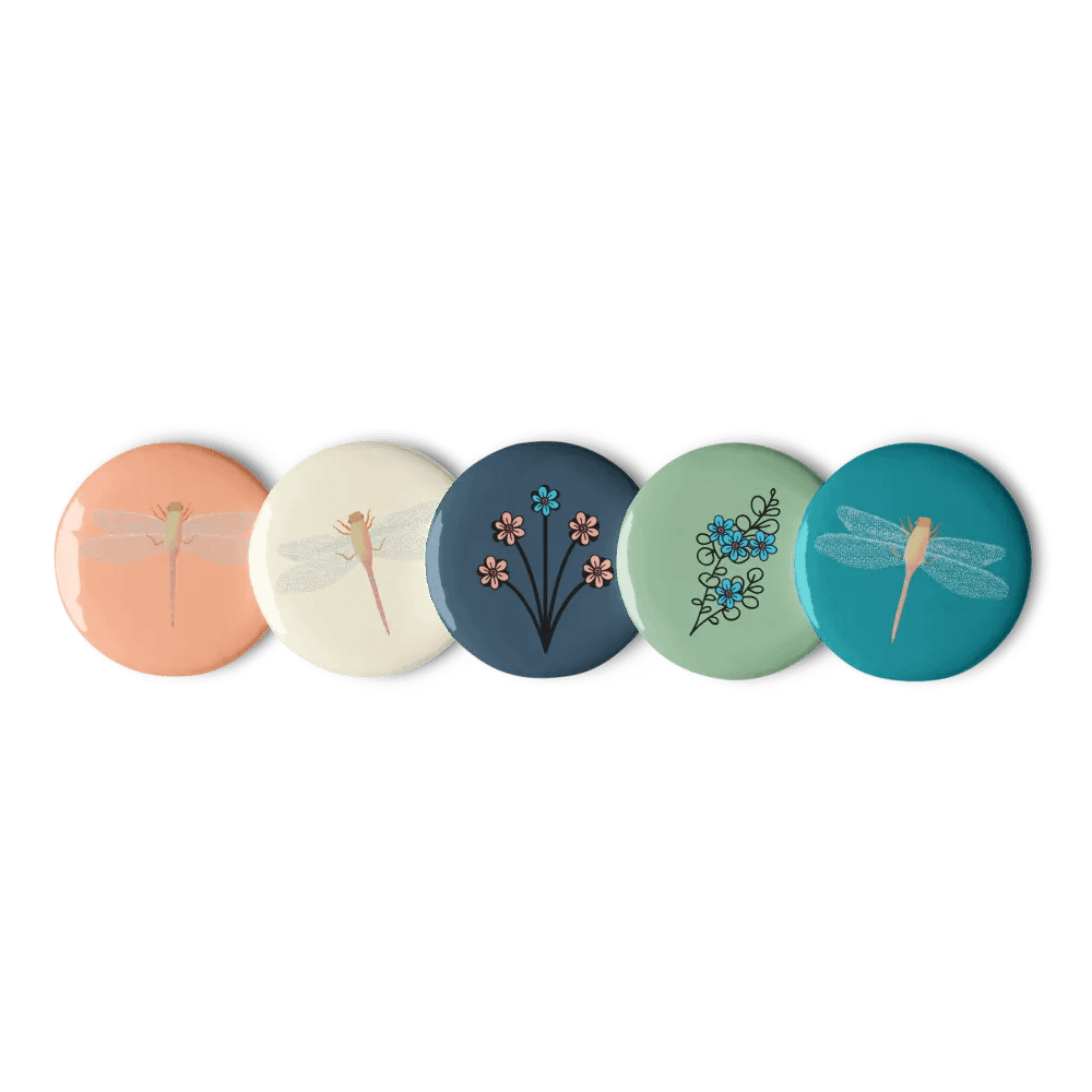 Dragonfly Pinback Button Set product image (6)