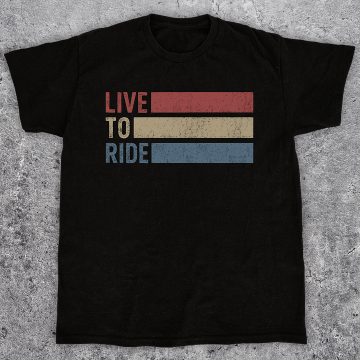 Live to ride, Vintage skateboarding t-shirt, Unisex product image (2)