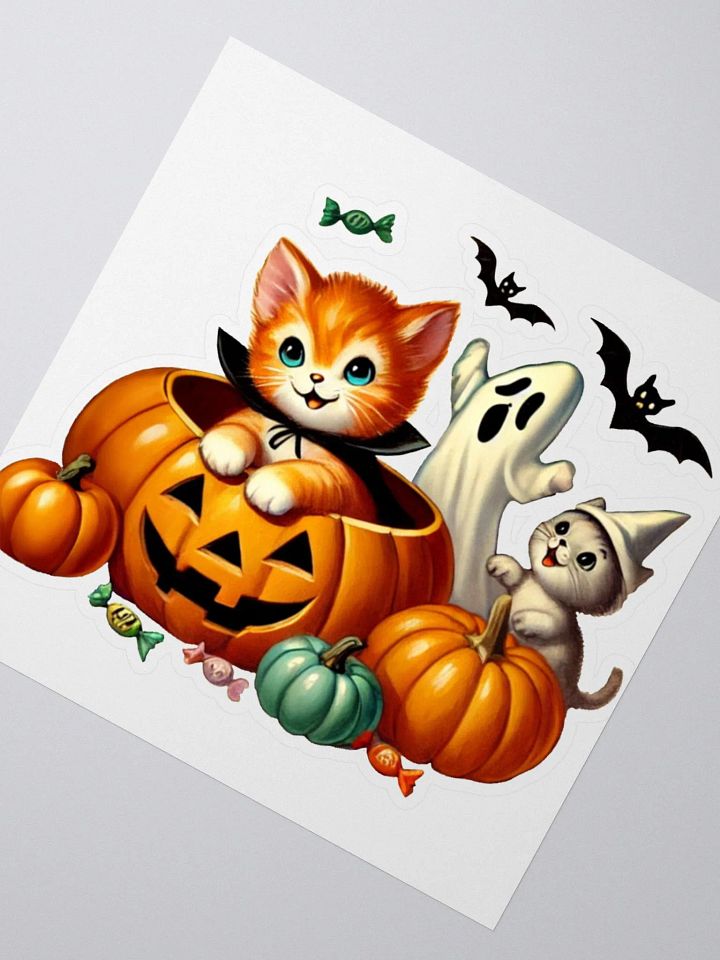 Kittens and Ghost Halloween Stickers product image (2)