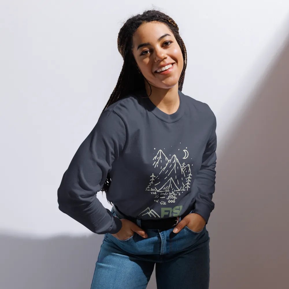 Starlit Escape Organic Long Sleeve t-shirt product image (5)