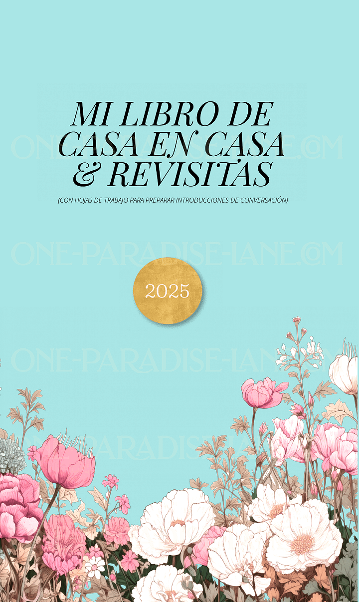 2025 Cuaderno Digital de Casa en Casa y Revisitas para Testigos de Jehová | Tamaño A6 (PDF) product image (1)