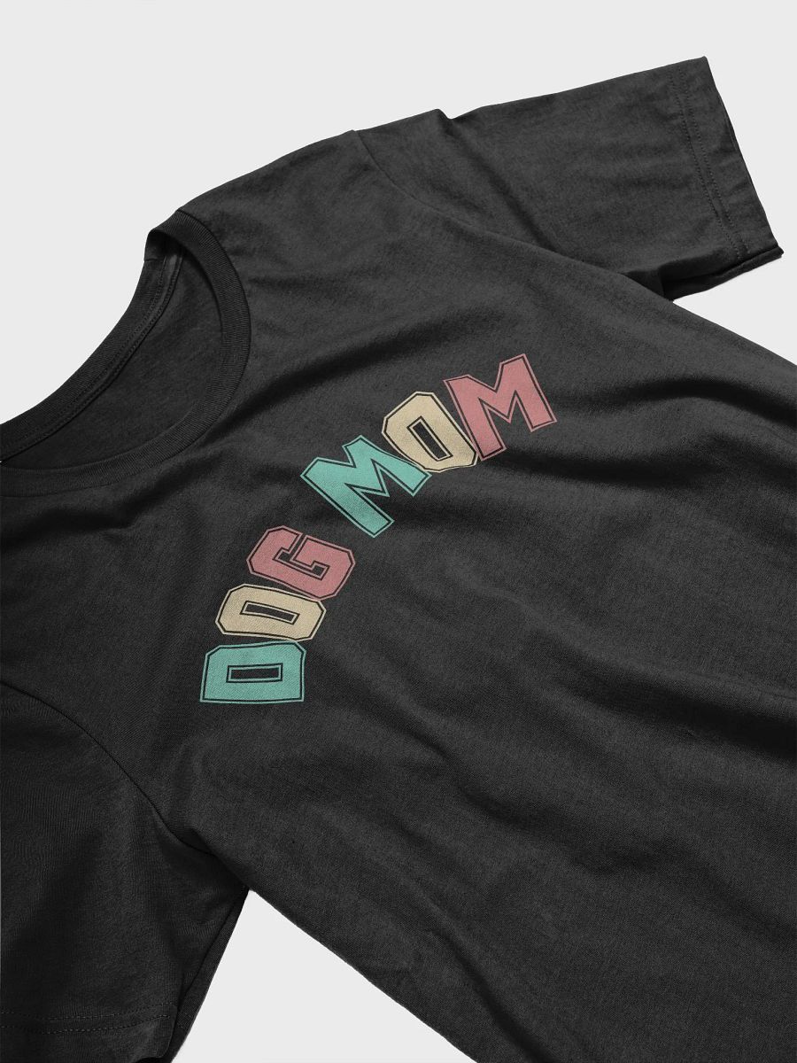 Dog Mom Colorful College Letterblock T-Shirt product image (4)