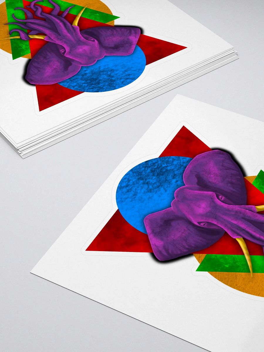 Pink Octophant - Sticker product image (4)