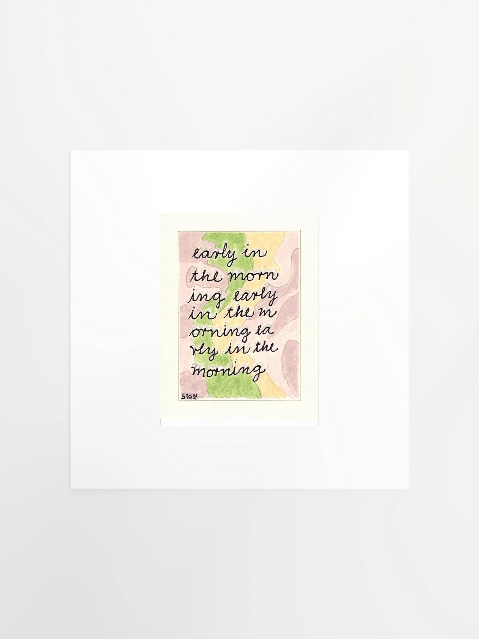 early in the morning panel card print product image (2)
