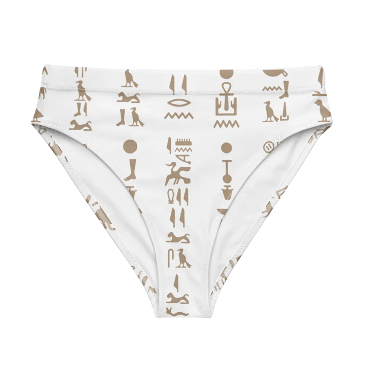 Isis Hieroglyphics White Bikini Bottoms product image (1)