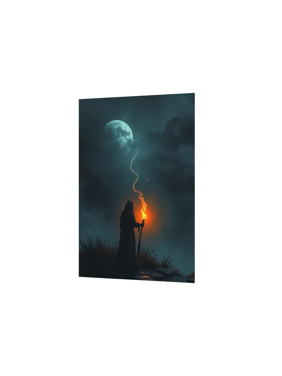 Nocturnal Wanderer Matte Poster Moon connection Goth Design product image (19)