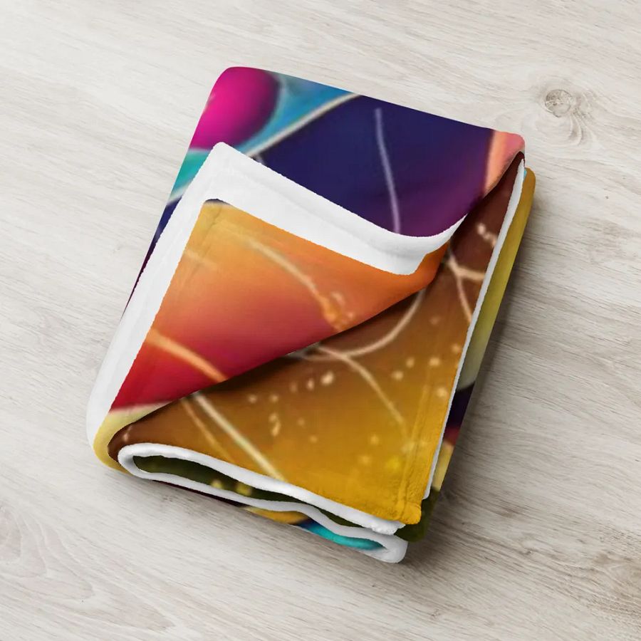 Exotic Surrealistic Rose Throw Blanket product image (8)