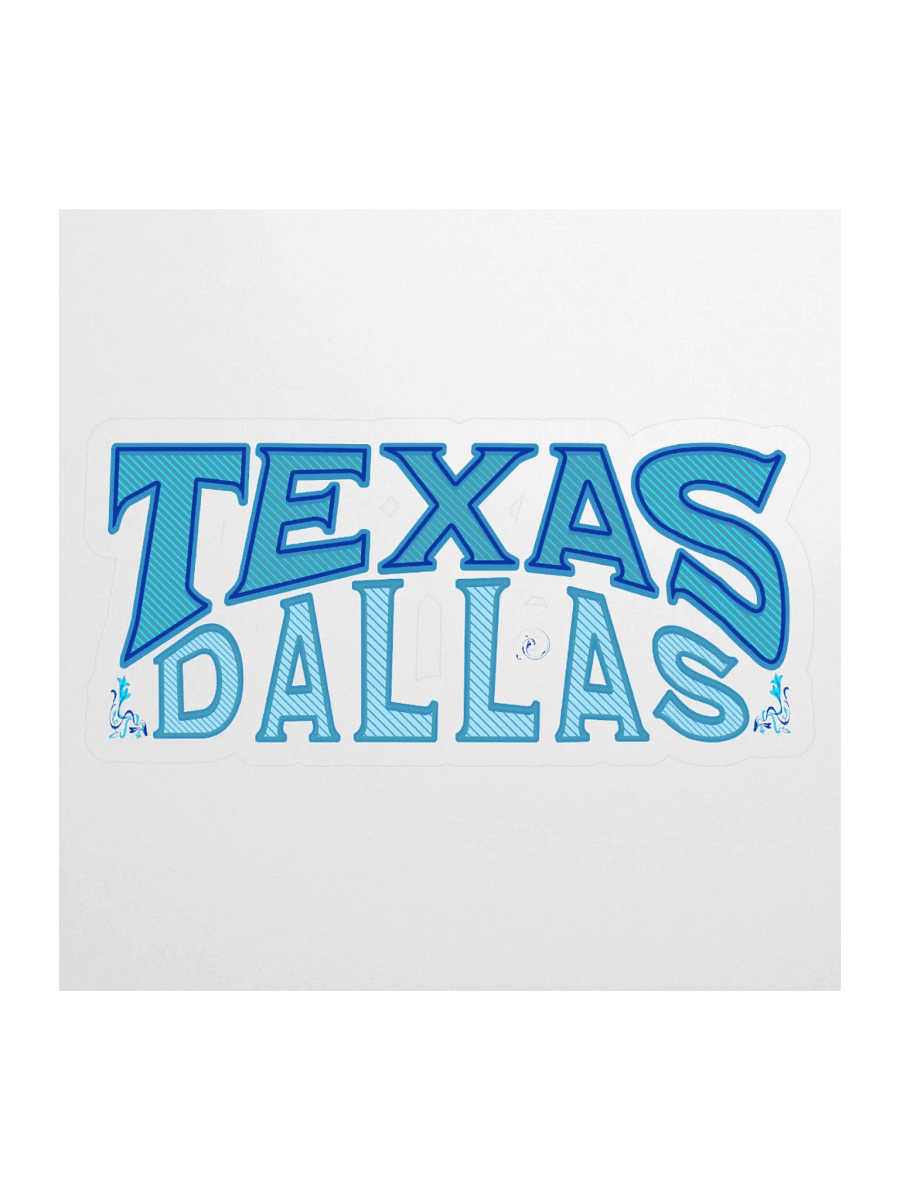 Dallas Texas Vibes Kiss Cut Sticker product image (1)