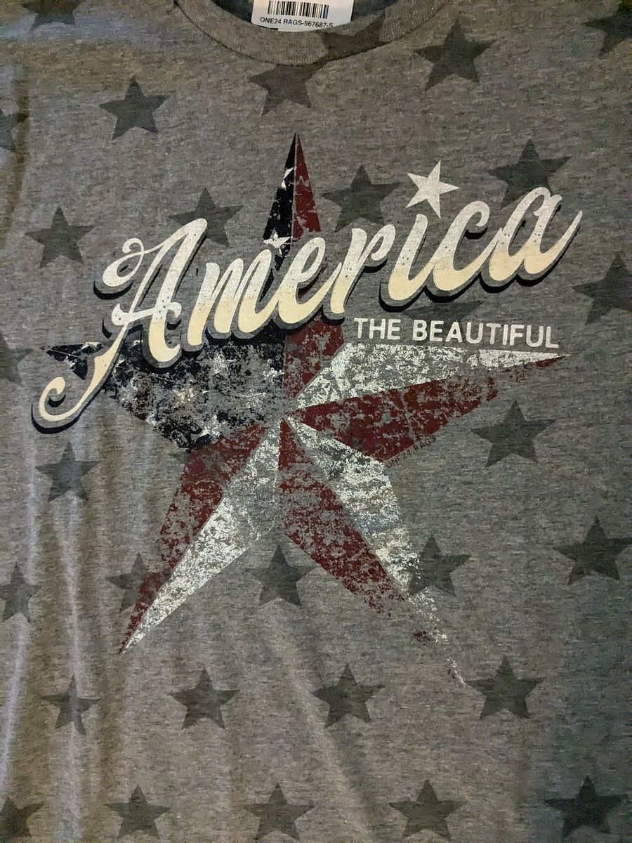 S America the Beautiful Gray Short-Sleeve Tee product image (2)