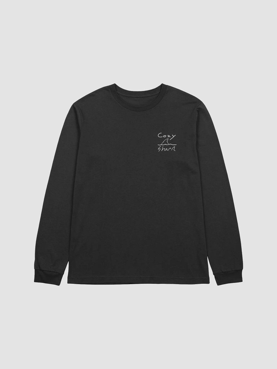 Cozy Shark Long Sleeve White Logo product image (1)