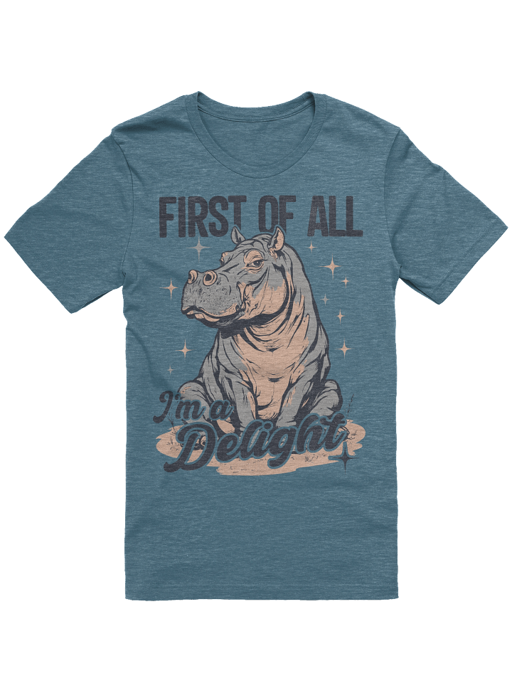 The "I'm a Delight" Hippo Bella T-Shirt product image (2)