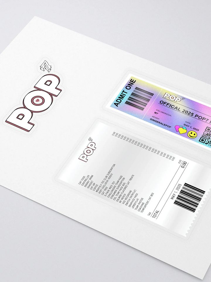 POP7 STICKER SHEET product image (2)