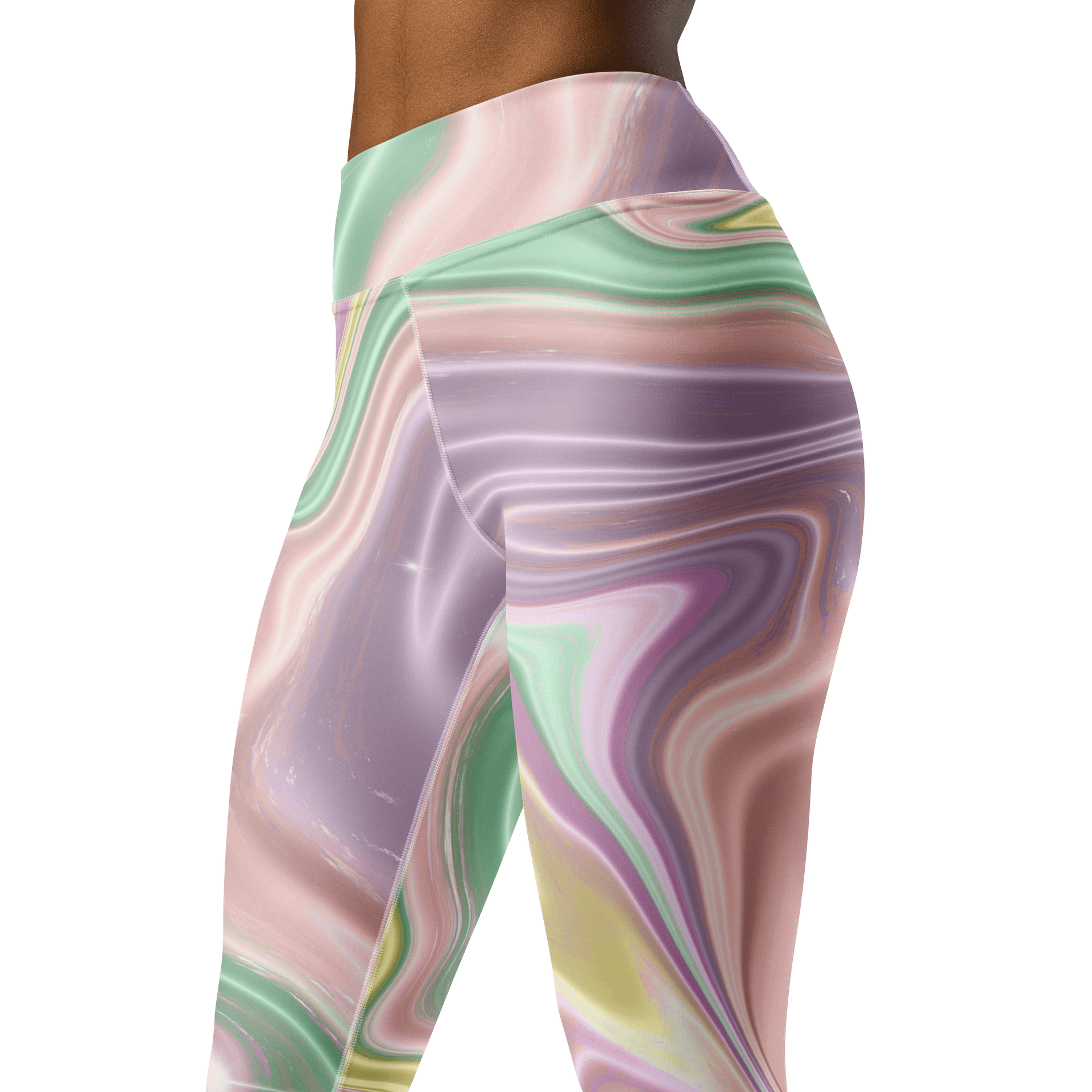 Mystic Waves High-Rise Tie-Dye Leggings - Soft Color Fusion product image (4)
