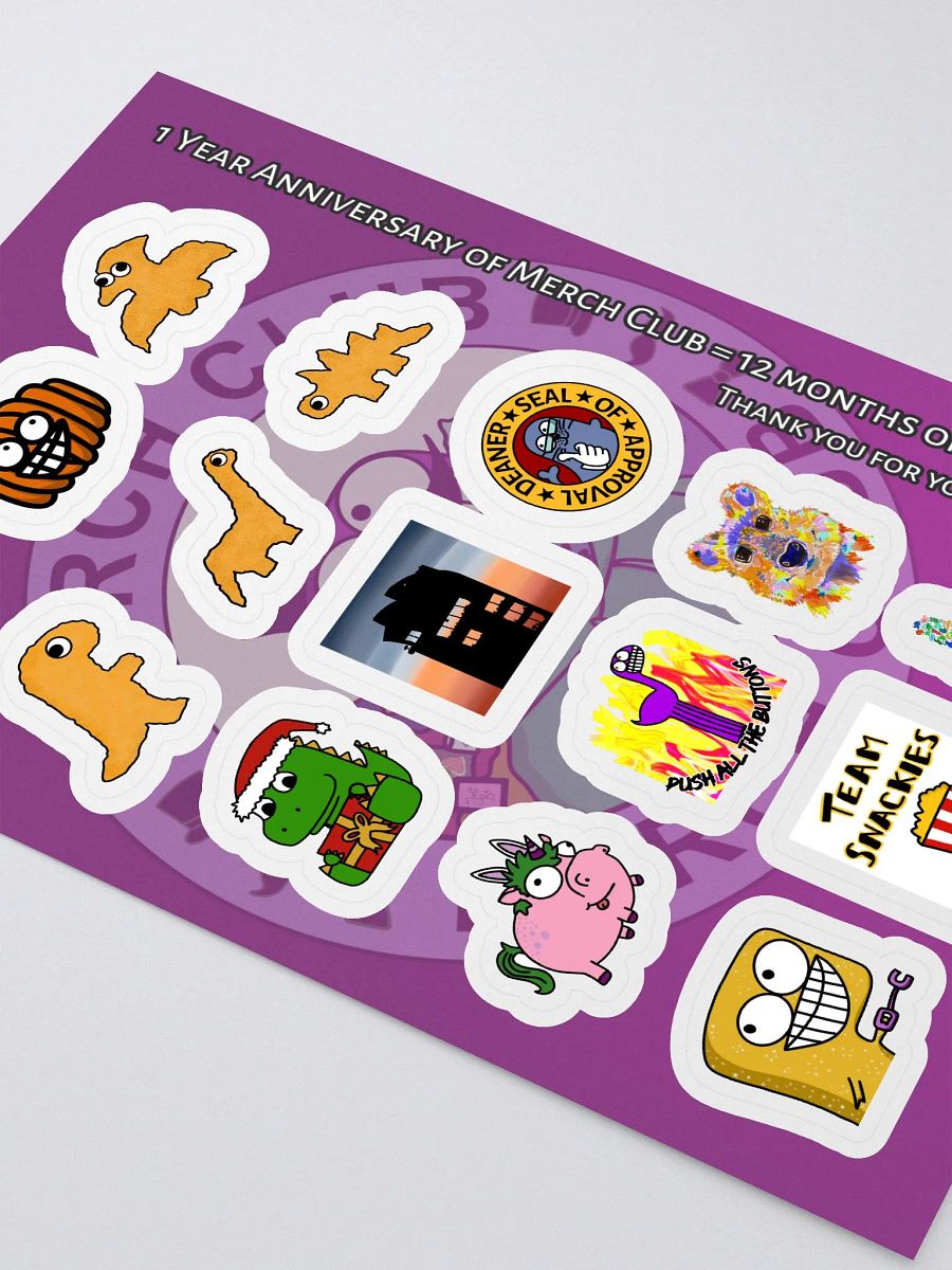 Sticker Club 1 Year Sticker Sheet product image (3)