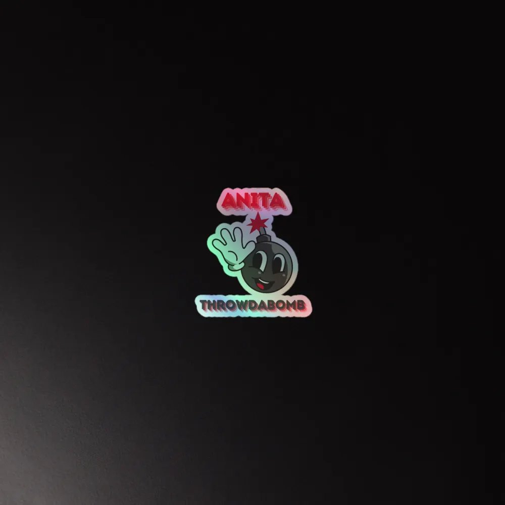 Anita Throwdabomb Holographic Sticker product image (4)