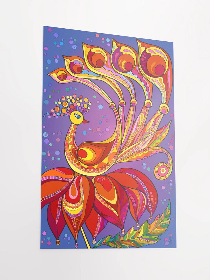Vibrant Matte Poster Print - Happy Bird product image (2)
