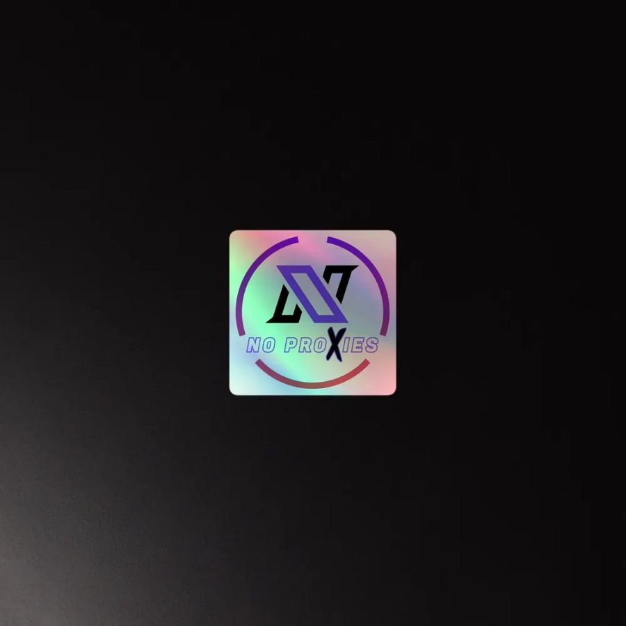 No Proxies Holographic Sticker product image (2)