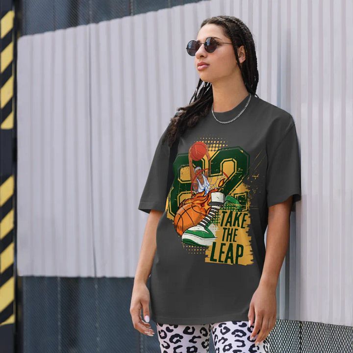 Take the leap Oversized fit unisex tee product image (1)