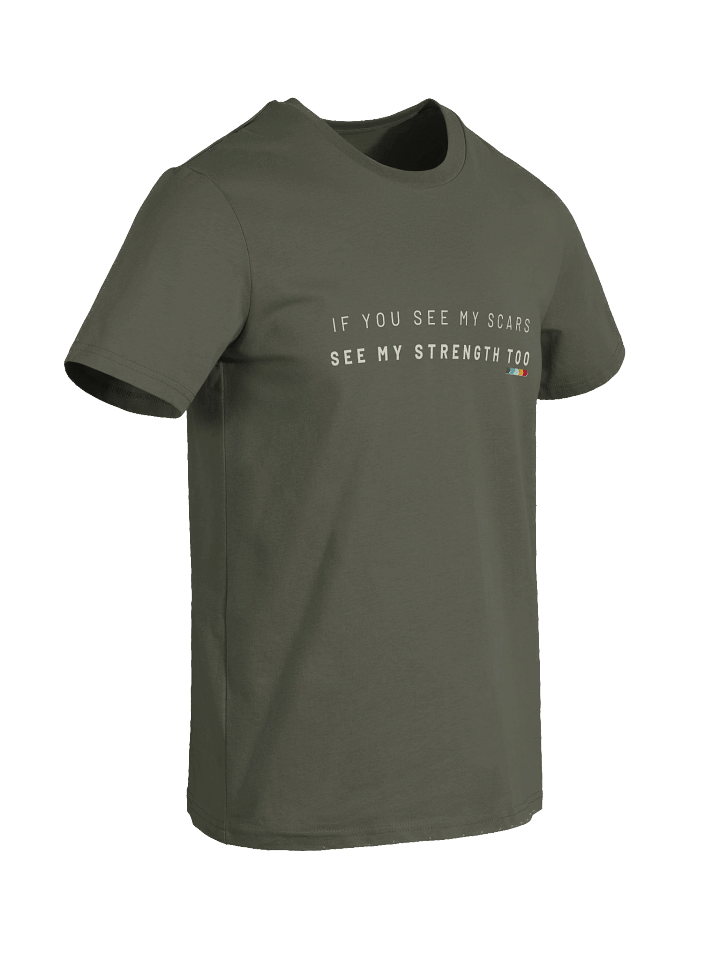 Mirror Talk Tee – See My Scars, See My Strength” | Organic Cotton Resilience T-Shirt — Fulfilled in EU/UK product image (2)